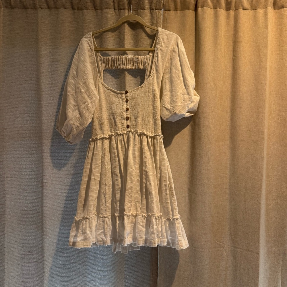 Free People Cream Midi Dress